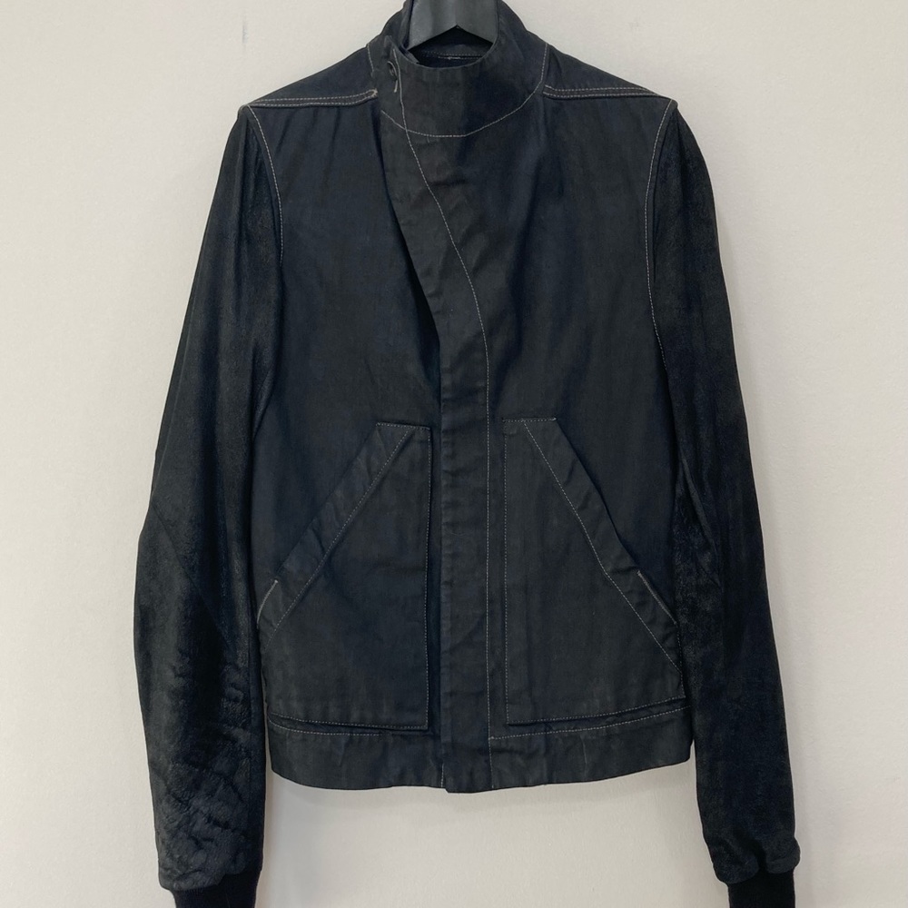 DRKSHDW Prisoner blistered leather sleeve Jacket
